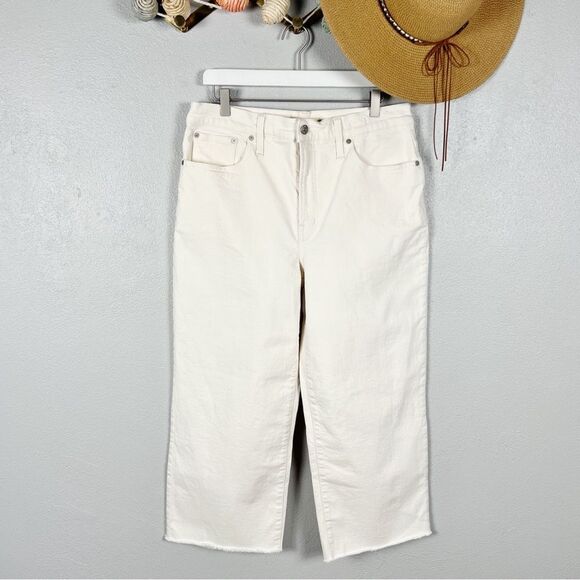 Madewell The Perfect Vintage Wide-Leg Crop in Vintage Canvas Jeans Size 31 - Picture 11 of 13